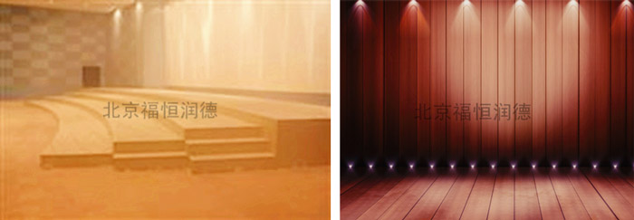 采用的&ldquo;福恒&rdquo;舞台木地板的场馆