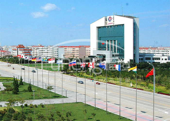 山东潍坊海化集团篮球馆运动木地板工程